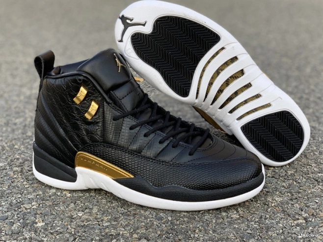 Cheap TBkick Jordan Air 'Reptile' 12 Metallic AO6068-007 Gold-White Black Retro 0731